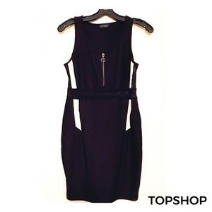 topshop black mesh dress Topshop Black Sheer Polka Dot Long Sleeve Slip Mesh Cocktail Dress Size 6 LBD